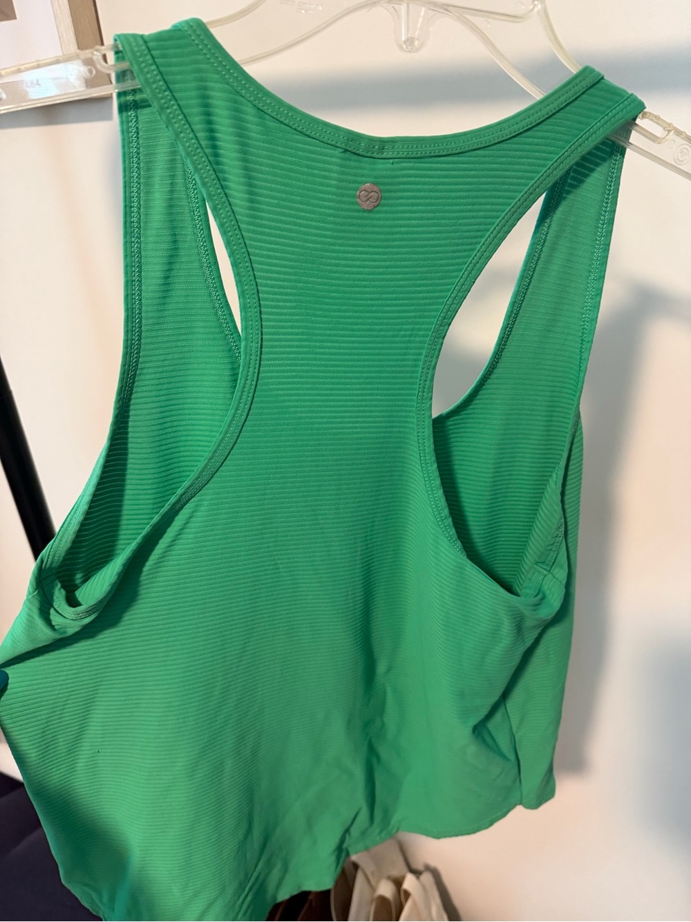 Calla green Ribbed Racerback Tank - Picture 3 of 3